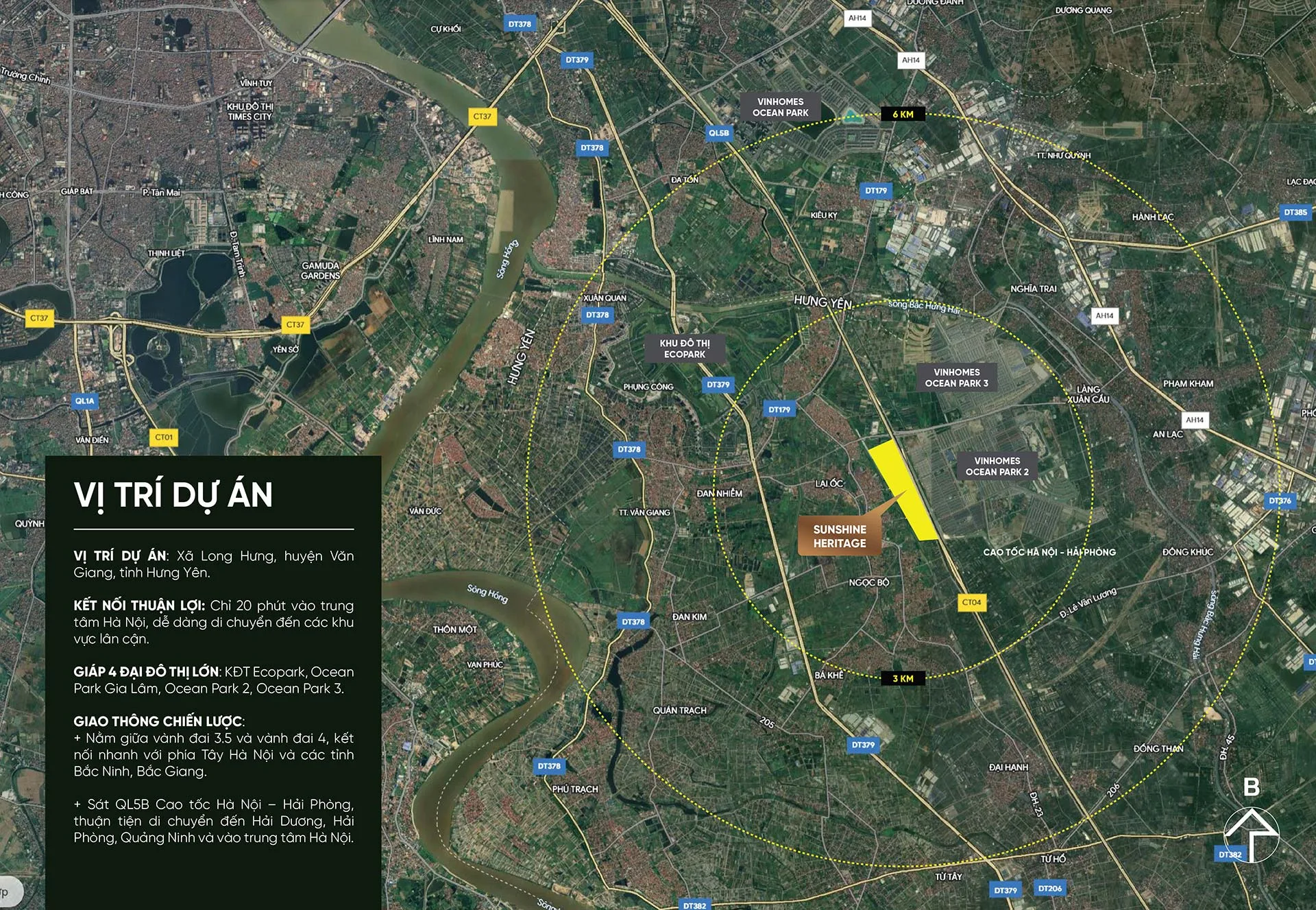 Sunshine Legend City nằm đối diện Vinhomes Ocean Park 2, ngay mặt tuyến cao tốc Hà Nội - Hải Phòng Sunshine Legend City nằm đối diện Vinhomes Ocean Park 2, ngay mặt tuyến cao tốc Hà Nội - Hải Phòng