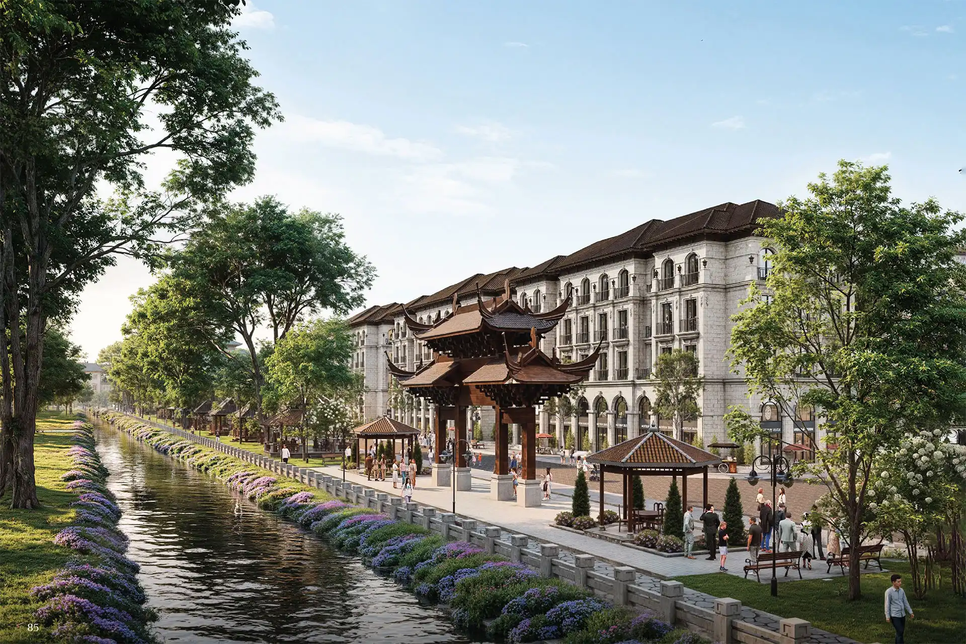 Zen Walk - Phố đi bộ ven sông với sự kết hợp hoàn hảo giữa cảnh quan sông nước Cửu An và nhịp sống sôi động của shophouse, mua sắm và ẩm thực cao cấp. Zen Walk - Phố đi bộ ven sông với sự kết hợp hoàn hảo giữa cảnh quan sông nước Cửu An và nhịp sống sôi động của shophouse, mua sắm và ẩm thực cao cấp.